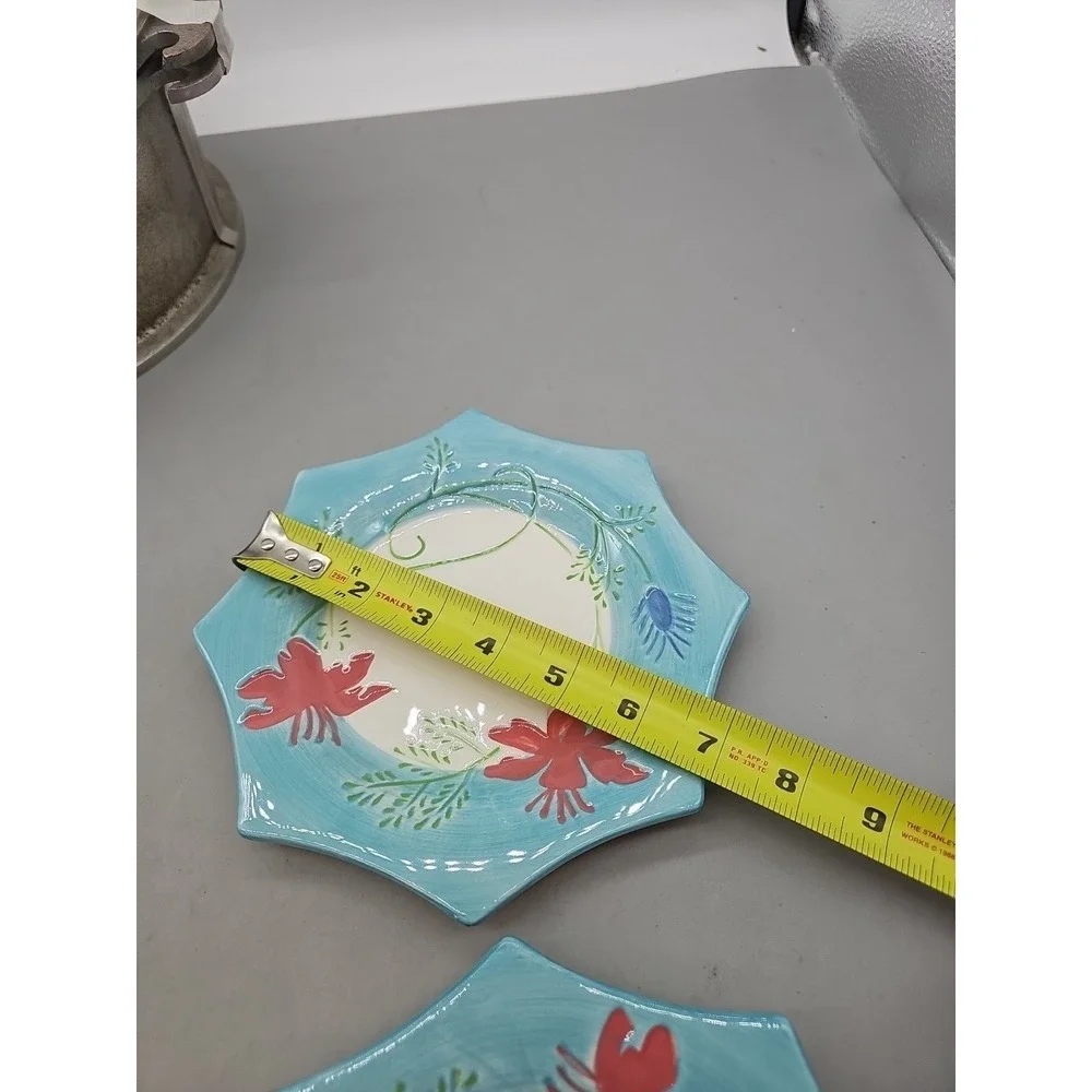Vtg KonTiki Dessert Plates 7.5